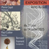 Affiche Exposition Vents du Sud - St Martin en Vercors 2025